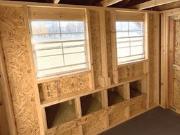 Chicken Coop Interior Nesting Boxes